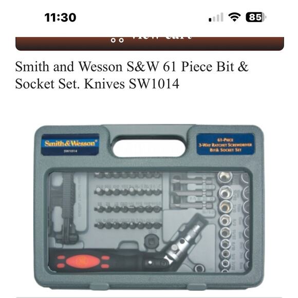 Smith and Wesson S&W 61 Piece Bit & Socket Set. Knives SW1014 Discontinued - Picture 11 of 11
